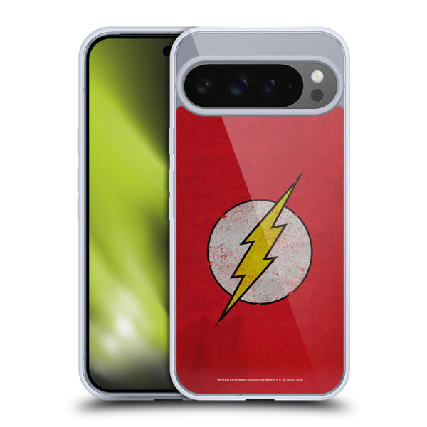 The Flash DC Comics Logo Distressed Look Soft Gel Case for Google Pixel 9 Pro XL