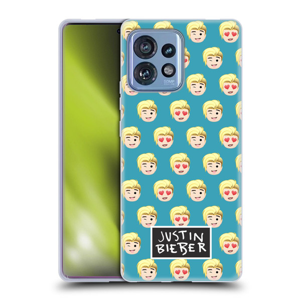 Justin Bieber Justmojis Patterns Soft Gel Case for Motorola Moto Edge 40 Pro