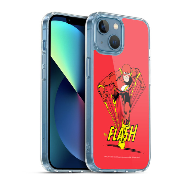 The Flash DC Comics Vintage Speedster Soft Gel Case for Apple iPhone 13 Mini & MagSafe