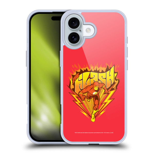 The Flash DC Comics Vintage Fastest Man Soft Gel Case for Apple iPhone 16