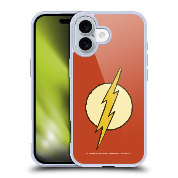 The Flash DC Comics Vintage Logo Soft Gel Case for Apple iPhone 16
