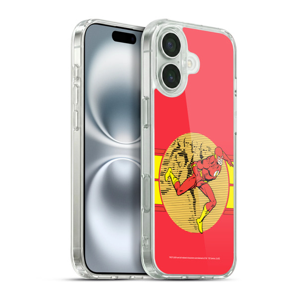 The Flash DC Comics Vintage Fast Soft Gel Case for Apple iPhone 16 Plus & MagSafe