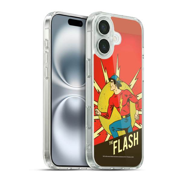 The Flash DC Comics Vintage Jay Garrick 2 Soft Gel Case for Apple iPhone 16 Plus & MagSafe