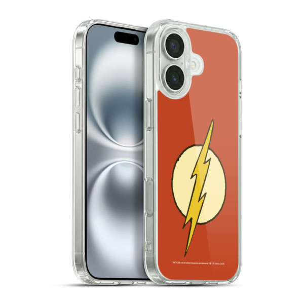 The Flash DC Comics Vintage Logo Soft Gel Case for Apple iPhone 16 Plus & MagSafe