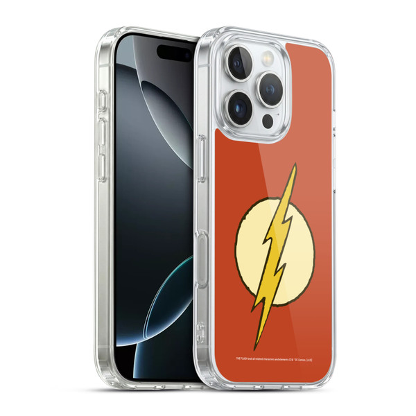 The Flash DC Comics Vintage Logo Soft Gel Case for Apple iPhone 16 Pro & MagSafe