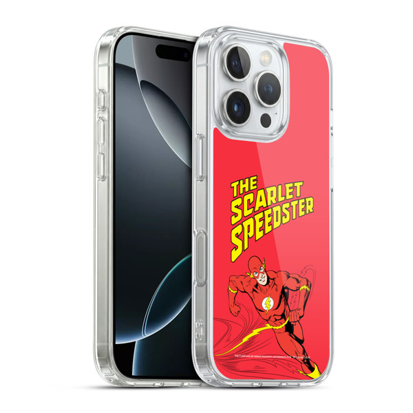 The Flash DC Comics Vintage Scarlet Speedster Soft Gel Case for Apple iPhone 16 Pro & MagSafe