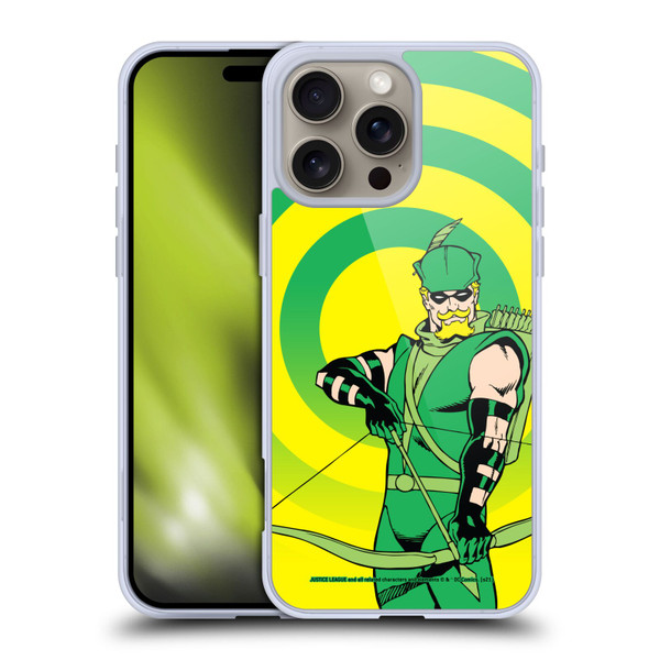 Justice League DC Comics Green Arrow Comic Art Classic Soft Gel Case for Apple iPhone 16 Pro Max