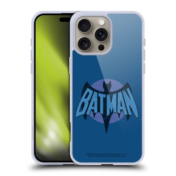 Batman TV Series Logos Distressed Look Soft Gel Case for Apple iPhone 16 Pro Max