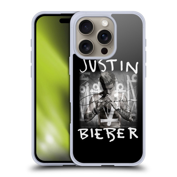 Justin Bieber Purpose Album Cover Soft Gel Case for Apple iPhone 16 Pro