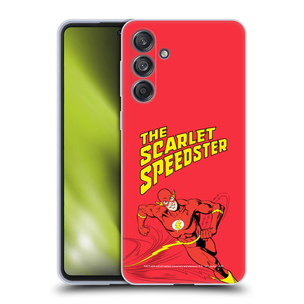 The Flash DC Comics Vintage Scarlet Speedster Soft Gel Case for Samsung Galaxy M55 5G
