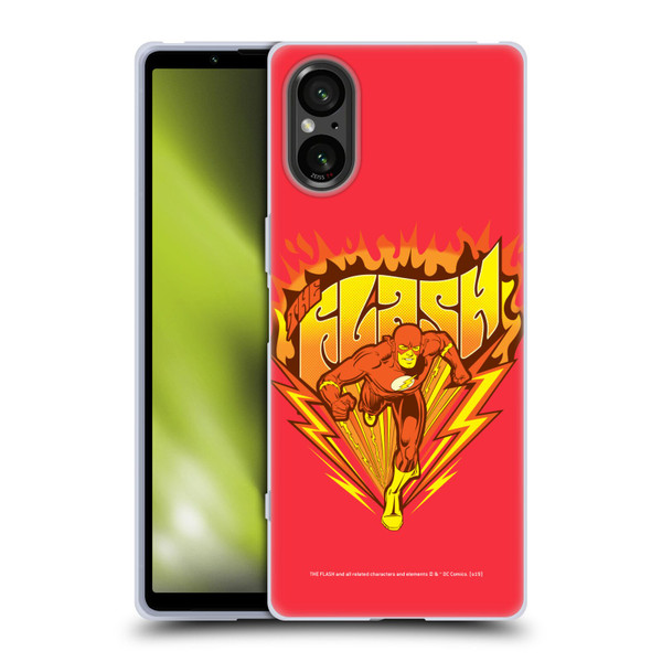 The Flash DC Comics Vintage Fastest Man Soft Gel Case for Sony Xperia 5 V 5G