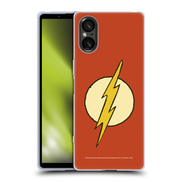The Flash DC Comics Vintage Logo Soft Gel Case for Sony Xperia 5 V 5G