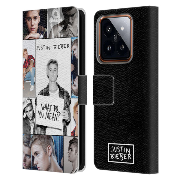 Justin Bieber Purpose Grid Poster Leather Book Wallet Case Cover For Xiaomi 14