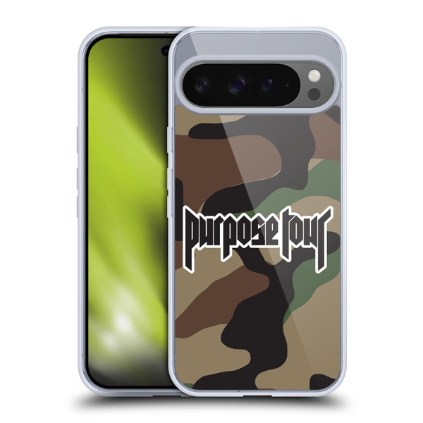 Justin Bieber Tour Merchandise Camouflage Soft Gel Case for Google Pixel 9 Pro XL