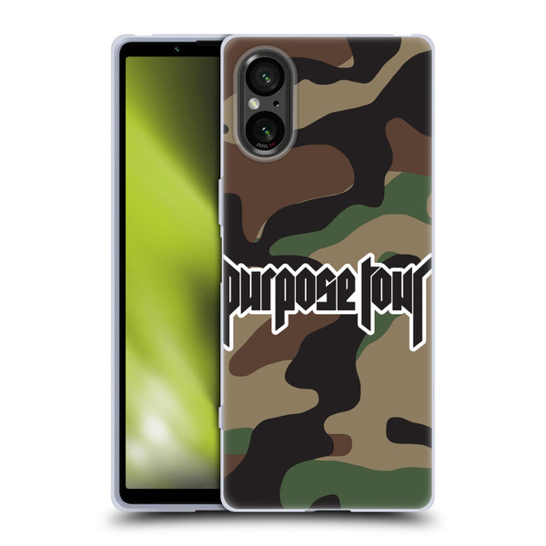 Justin Bieber Tour Merchandise Camouflage Soft Gel Case for Sony Xperia 5 V 5G