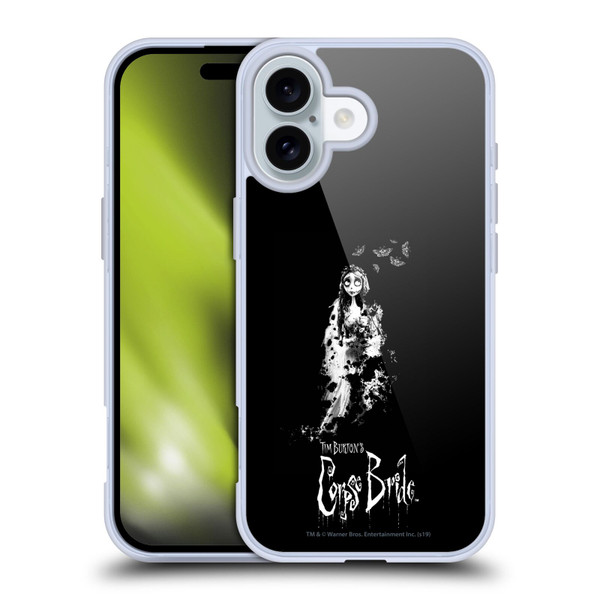 Corpse Bride Key Art Emily Splatters Soft Gel Case for Apple iPhone 16 & MagSafe