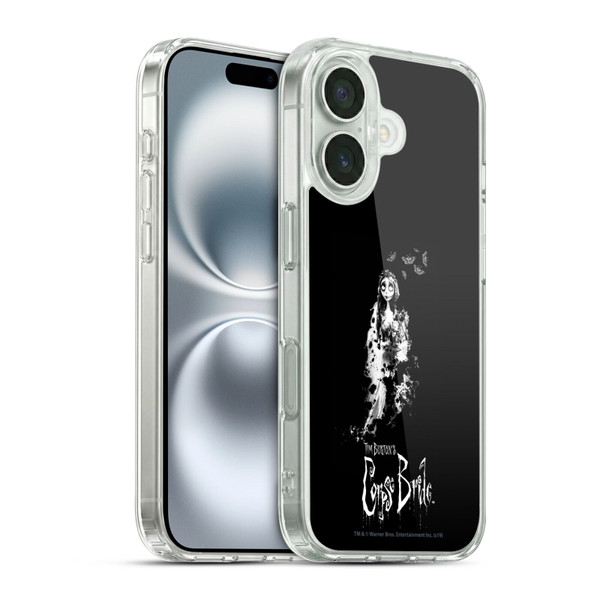 Corpse Bride Key Art Emily Splatters Soft Gel Case for Apple iPhone 16 & MagSafe