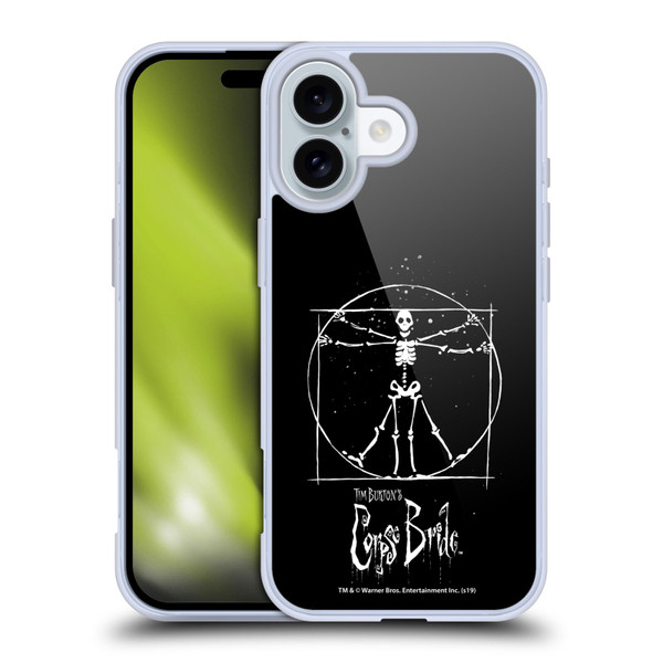 Corpse Bride Key Art Vitruvian Skeleton Soft Gel Case for Apple iPhone 16 & MagSafe