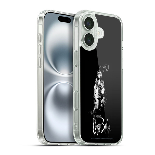 Corpse Bride Key Art Emily Splatters Soft Gel Case for Apple iPhone 16 Plus & MagSafe