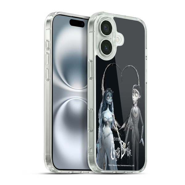 Corpse Bride Key Art Holding Hands Soft Gel Case for Apple iPhone 16 Plus & MagSafe