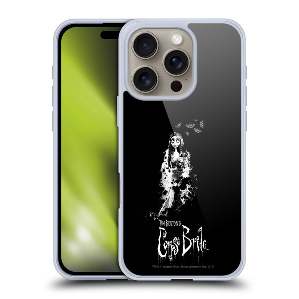 Corpse Bride Key Art Emily Splatters Soft Gel Case for Apple iPhone 16 Pro & MagSafe