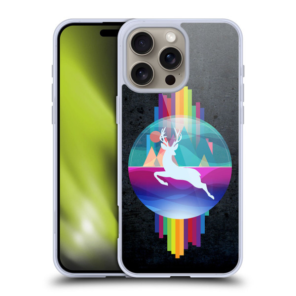 Dave Loblaw Contemporary Art Deer In Dome Soft Gel Case for Apple iPhone 16 Pro Max