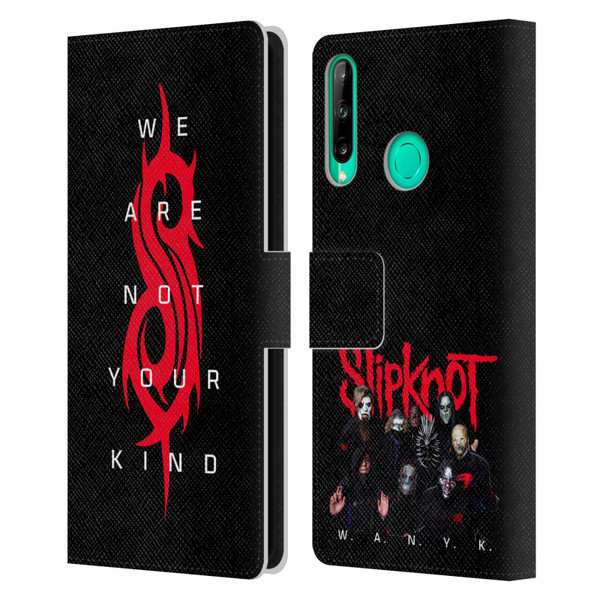 Slipknot We Are Not Your Kind Logo Leather Book Wallet Case Cover For Huawei P40 lite E