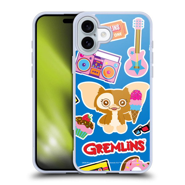 Gremlins Graphics Sticker Print Soft Gel Case for Apple iPhone 16 Plus & MagSafe