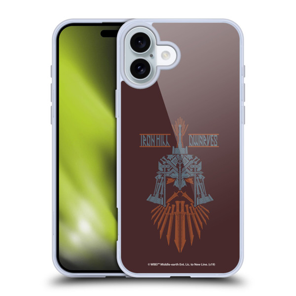The Hobbit The Battle of the Five Armies Graphics Ironhil Dwarves Soft Gel Case for Apple iPhone 16 Plus