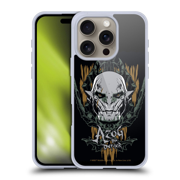 The Hobbit The Battle of the Five Armies Graphics Azog The Defiler Soft Gel Case for Apple iPhone 16 Pro