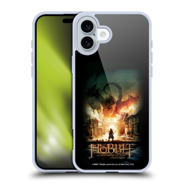 The Hobbit The Battle of the Five Armies Posters Smaug Soft Gel Case for Apple iPhone 16 Plus