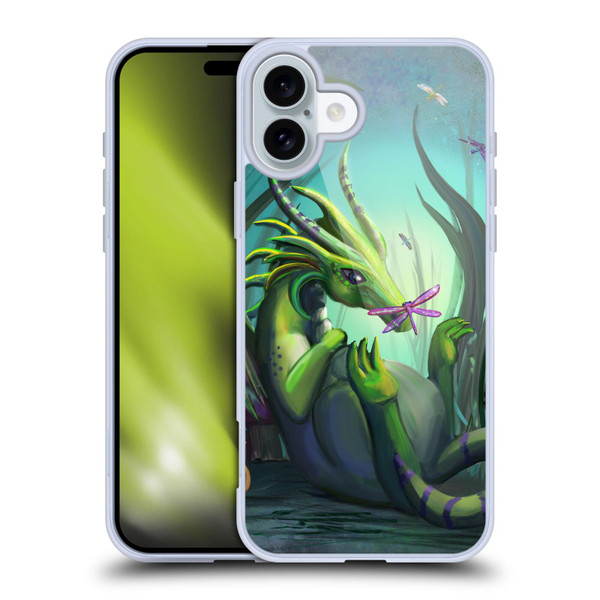 Rose Khan Dragons Baby Green Soft Gel Case for Apple iPhone 16 Plus