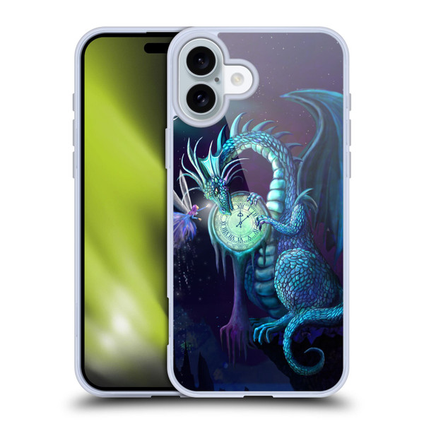 Rose Khan Dragons Blue Time Soft Gel Case for Apple iPhone 16 Plus