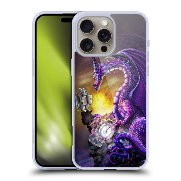 Rose Khan Dragons Purple Time Soft Gel Case for Apple iPhone 16 Pro Max