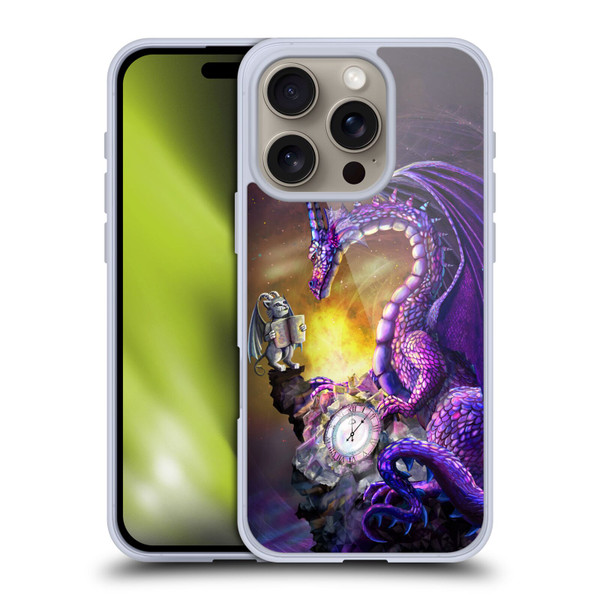 Rose Khan Dragons Purple Time Soft Gel Case for Apple iPhone 16 Pro