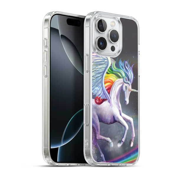 Rose Khan Unicorns Rainbow Dancer Soft Gel Case for Apple iPhone 16 Pro Max & MagSafe