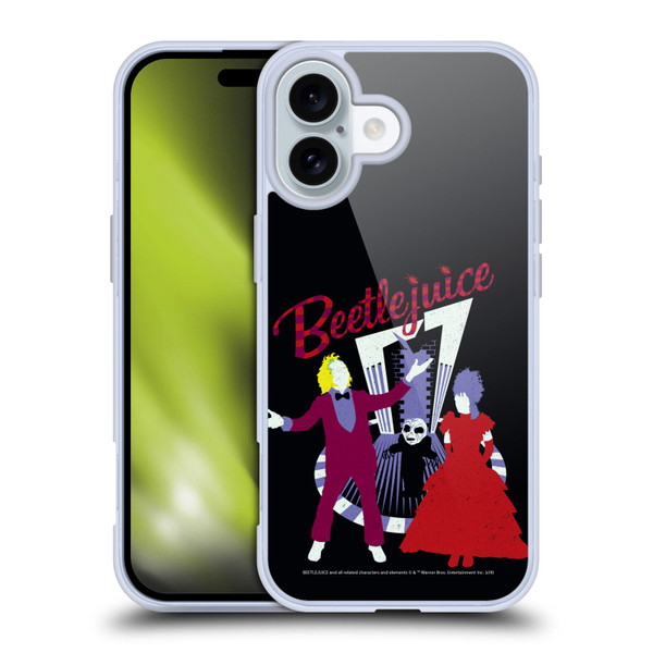 Beetlejuice Graphics Betelgeuse And Lydia Soft Gel Case for Apple iPhone 16