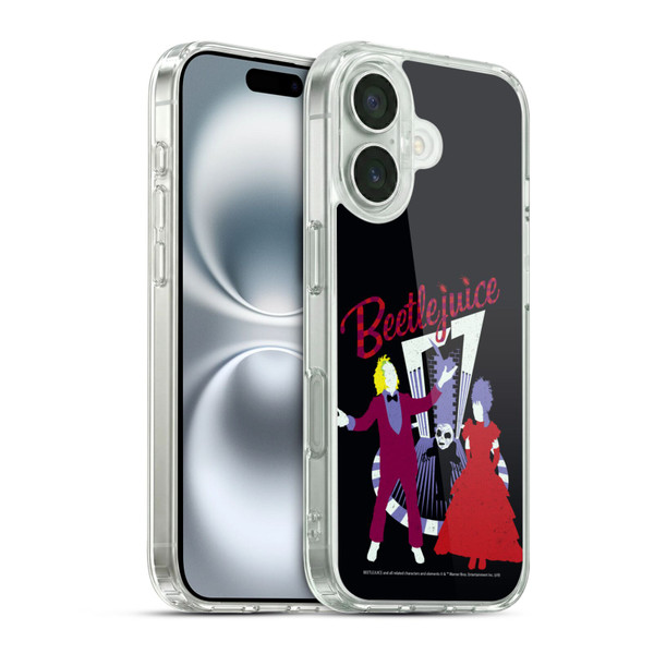 Beetlejuice Graphics Betelgeuse And Lydia Soft Gel Case for Apple iPhone 16 & MagSafe