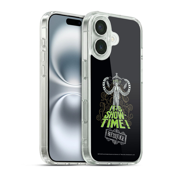 Beetlejuice Graphics Show Time Soft Gel Case for Apple iPhone 16 & MagSafe