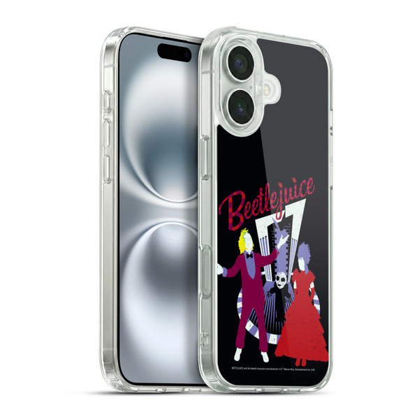 Beetlejuice Graphics Betelgeuse And Lydia Soft Gel Case for Apple iPhone 16 Plus & MagSafe