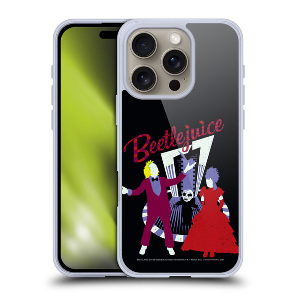 Beetlejuice Graphics Betelgeuse And Lydia Soft Gel Case for Apple iPhone 16 Pro
