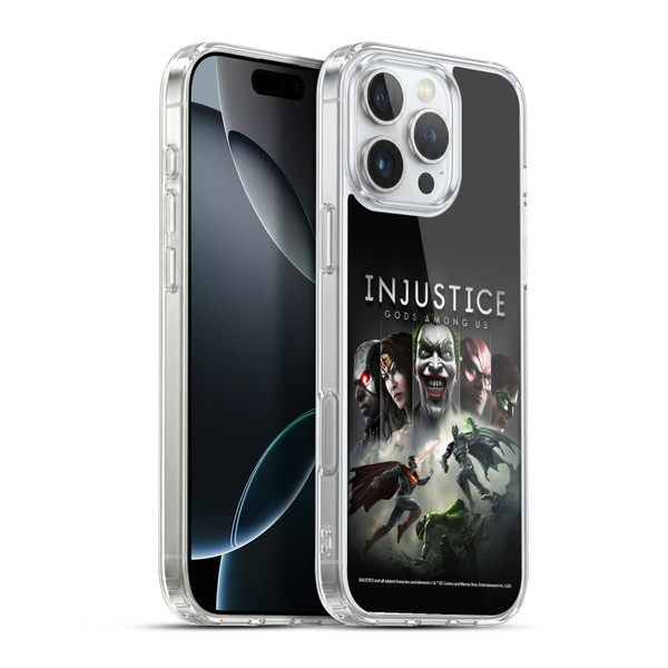 Injustice Gods Among Us Key Art Poster Soft Gel Case for Apple iPhone 16 Pro Max & MagSafe
