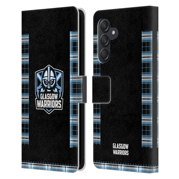 Glasgow Warriors 2020/21 Crest Kit Home Leather Book Wallet Case Cover For Samsung Galaxy M55 5G