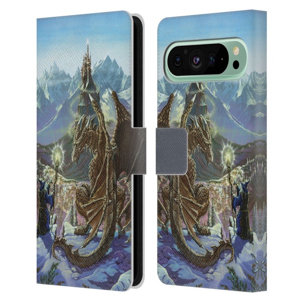 Ed Beard Jr Dragon Friendship Encounter Leather Book Wallet Case Cover For Google Pixel 9 Pro XL