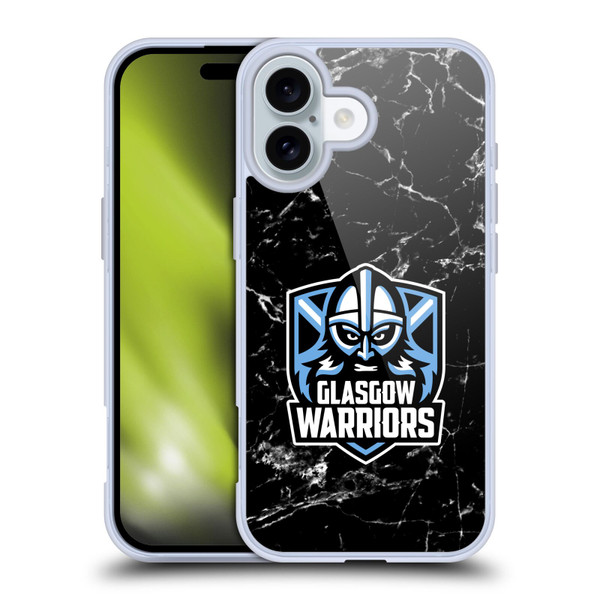 Glasgow Warriors Logo 2 Marble Soft Gel Case for Apple iPhone 16
