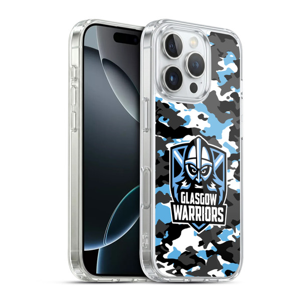 Glasgow Warriors Logo 2 Camouflage Soft Gel Case for Apple iPhone 16 Pro & MagSafe