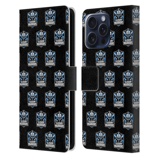 Glasgow Warriors Logo 2 Patterns Leather Book Wallet Case Cover For Apple iPhone 16 Pro Max