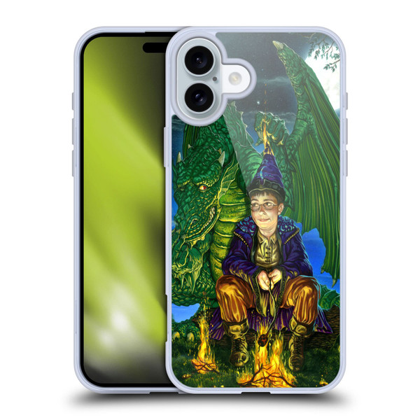 Ed Beard Jr Dragon Friendship Oops Said Soft Gel Case for Apple iPhone 16 Plus & MagSafe