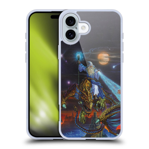 Ed Beard Jr Dragon Friendship Twilight Tempest Soft Gel Case for Apple iPhone 16 Plus