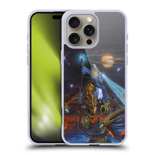 Ed Beard Jr Dragon Friendship Twilight Tempest Soft Gel Case for Apple iPhone 16 Pro Max & MagSafe